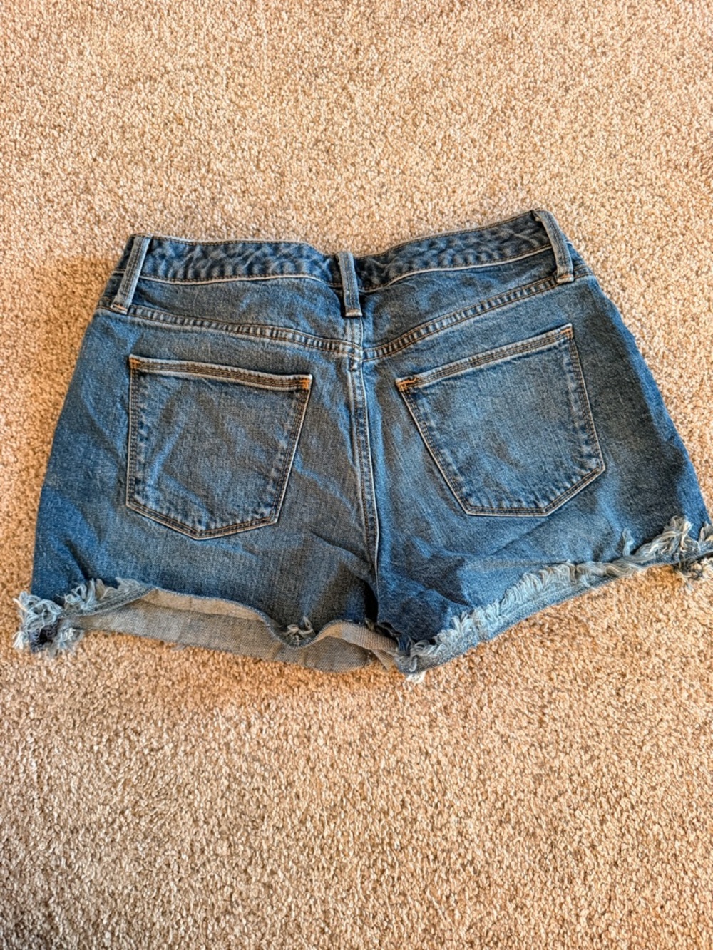 Universal Thread Medium Blue Distressed Denim Cutoff Shorts - Picture 3 of 3